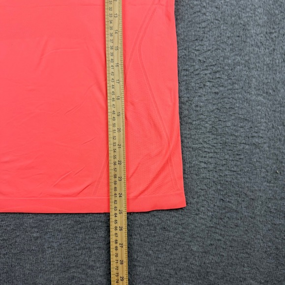 Athleta Momentum Tank Top Women's L Large Neon Coral Orange Seamless Racerback - Picture 5 of 5